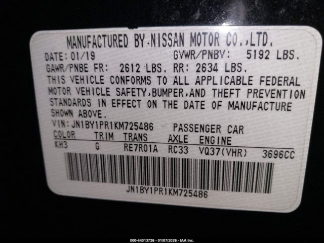 2019 INFINITI Q70L JN1BY1PR1KM725486 Photo 8