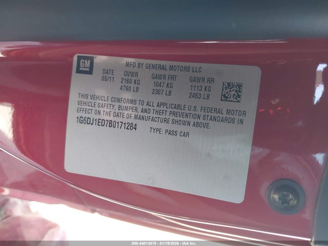 2011 CADILLAC CTS 1G6DJ1ED7B0171284 Photo 8