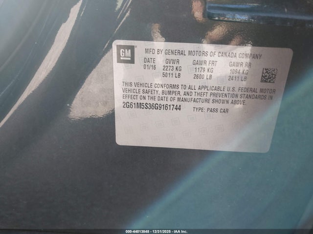 2016 CADILLAC XTS 2G61M5S36G9161744 Photo 8