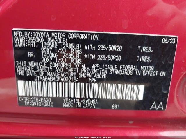 Subaru Solterra Touring 2023 JTMABABA0PA032154 Image 9