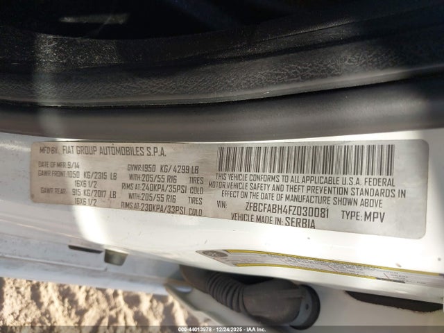 2015 FIAT 500L ZFBCFABH4FZ030081 Photo 8