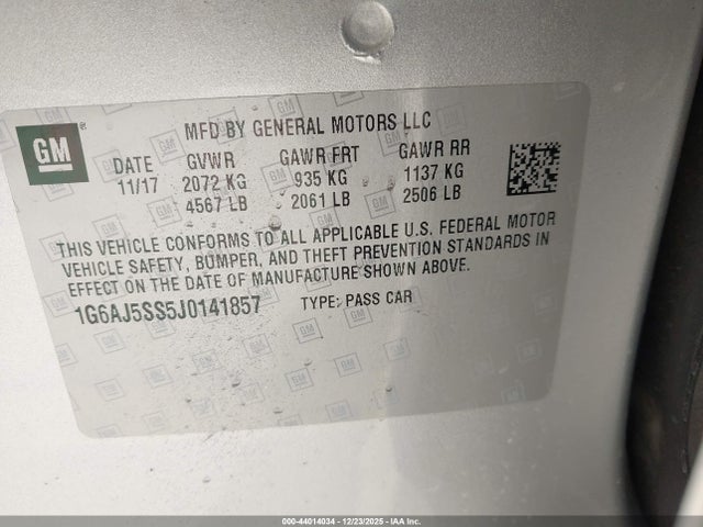 2018 CADILLAC ATS 1G6AJ5SS5J0141857 Photo 8