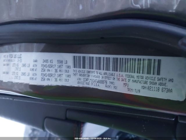 2015 JEEP CHEROKEE 1C4PJMBSXFW668878 Photo 8