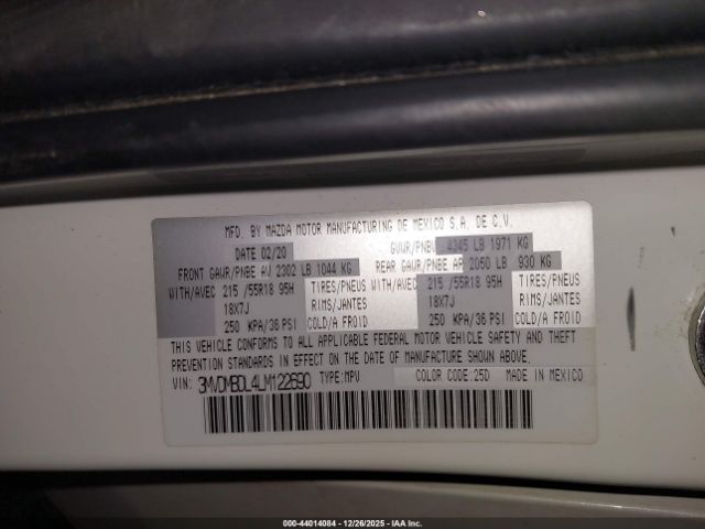 2020 MAZDA CX-30 3MVDMBDL4LM122690 Photo 8