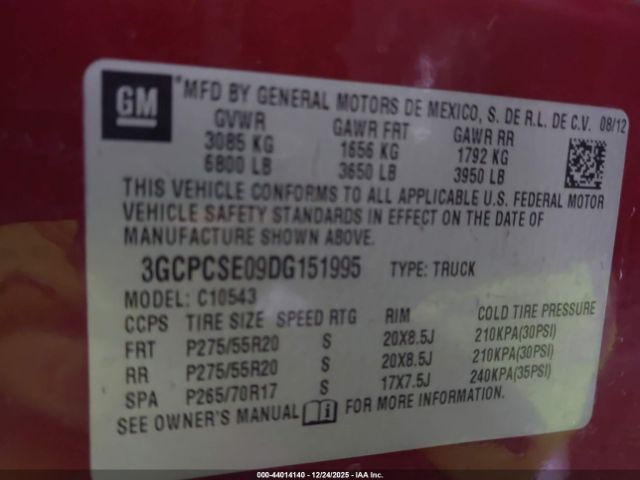 2013 CHEVROLET SILVERADO 1500 3GCPCSE09DG151995 Photo 8