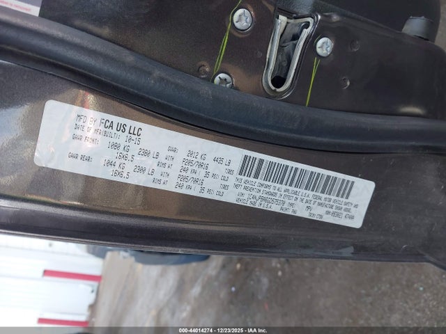 2016 Jeep Patriot Sport მანქანა იყიდება აუქციონზე, vin: 1C4NJPBA6GD575370, აუქციონის ნომერი: 44014274