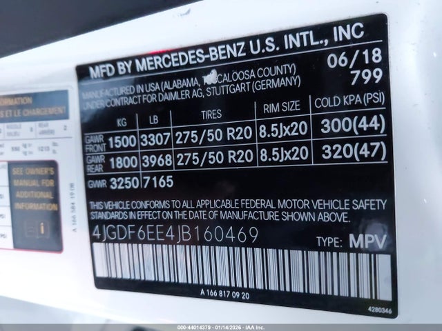 2018 MERCEDES-BENZ GLS 450 4JGDF6EE4JB160469 Photo 8