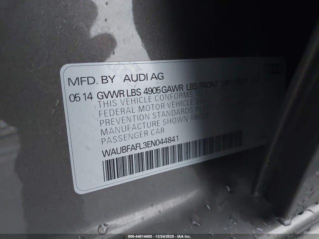 2014 AUDI A4 WAUBFAFL3EN044841 Photo 8