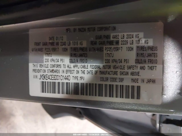 Продаж на аукціоні авто 2013 Mazda Cx-5 Touring, vin: JM3KE4CE8D0101440, номер лоту: 44014405