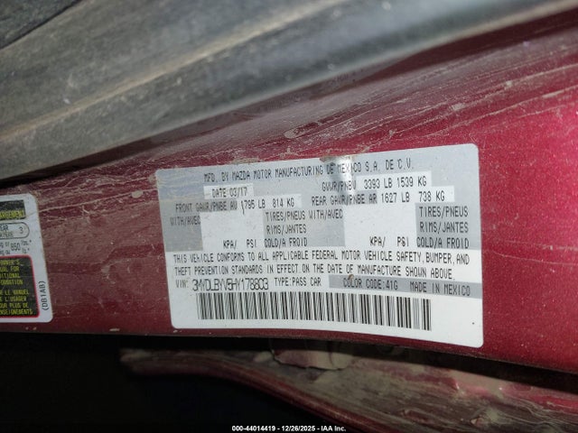 3MYDLBYV5HY178803 Toyota YARIS IA