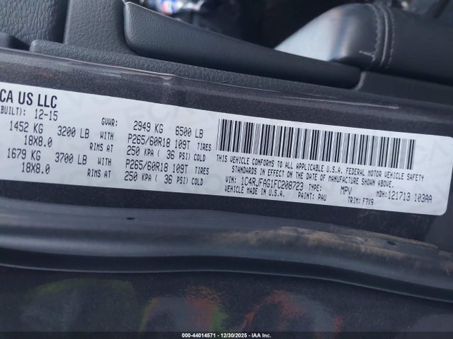 Jeep Grand Cherokee Laredo 2015 1C4RJFAG1FC208723 Image 9
