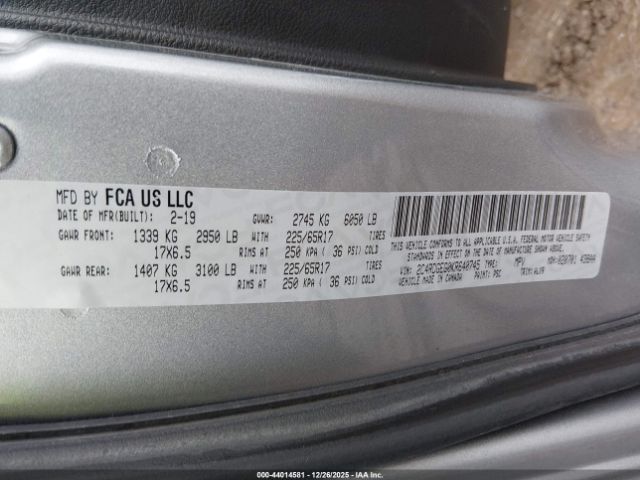 2019 DODGE GRAND CARAVAN 2C4RDGEG0KR640745 Photo 8