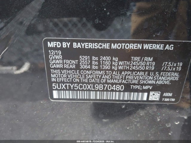 2020 BMW X3 5UXTY5C0XL9B70480 Photo 8
