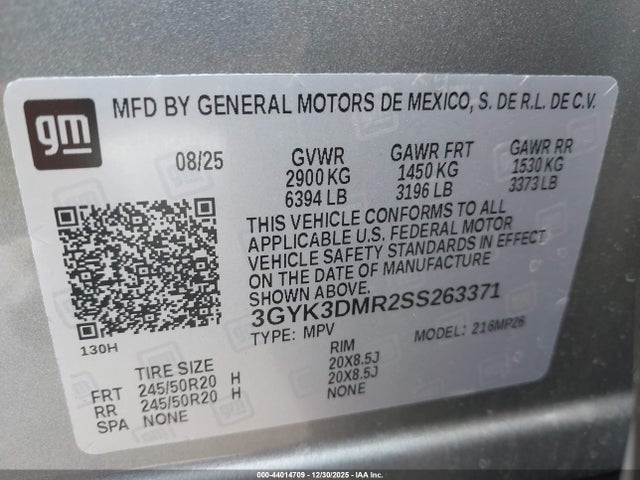 2025 CADILLAC OPTIQ 3GYK3DMR2SS263371 Photo 8