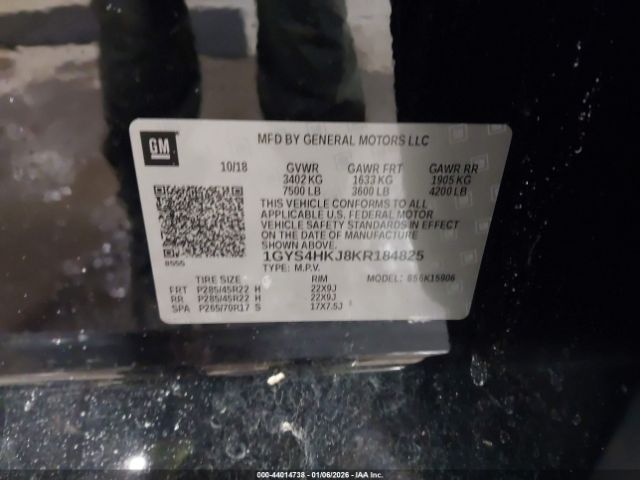 2019 CADILLAC ESCALADE ESV 1GYS4HKJ8KR184825 Photo 8