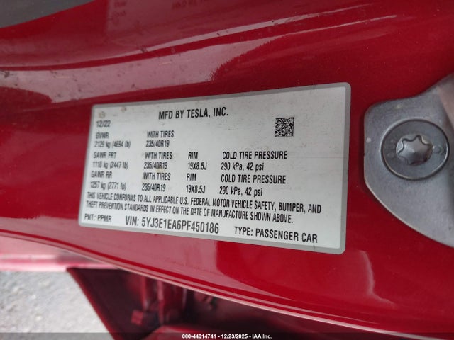 2023 TESLA MODEL 3 5YJ3E1EA6PF450186 Photo 8