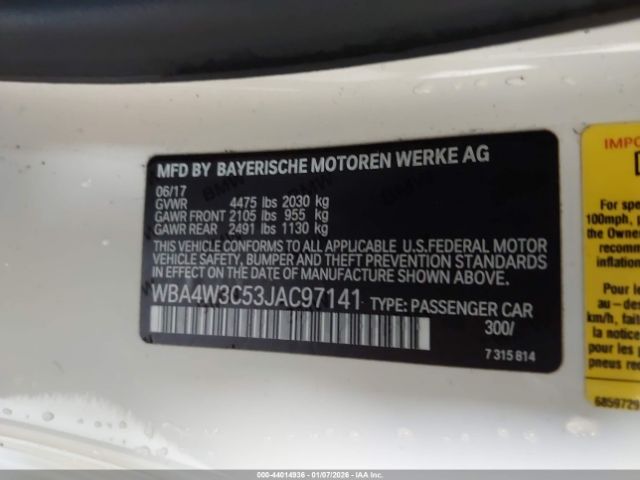 2018 BMW 430I WBA4W3C53JAC97141 Photo 8