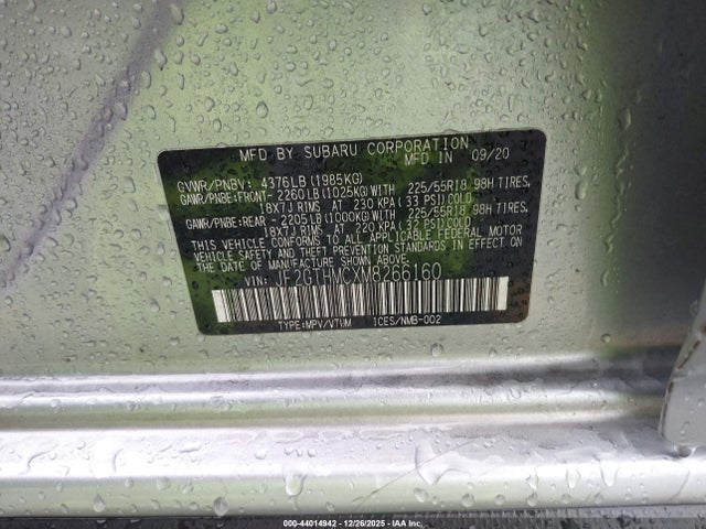 Subaru Crosstrek Limited 2021 JF2GTHMCXM8266160 Image 9