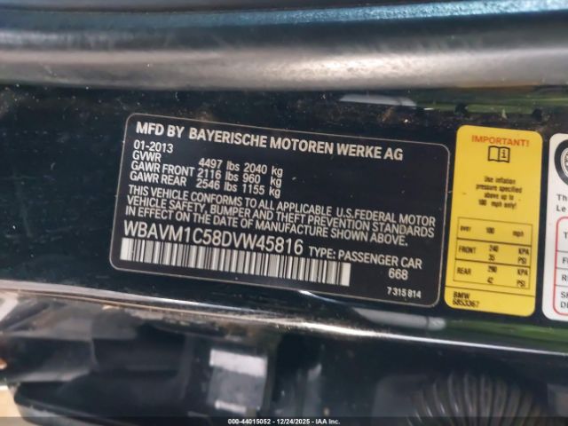 2013 BMW X1 WBAVM1C58DVW45816 Photo 8