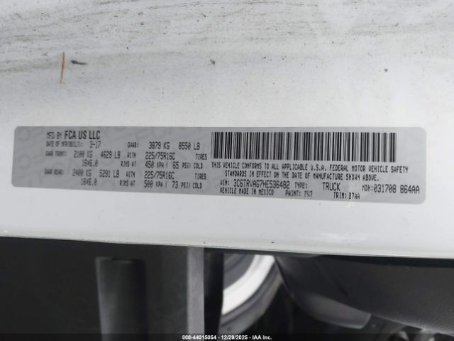 2017 RAM PROMASTER 1500 3C6TRVAG7HE536482 Photo 8