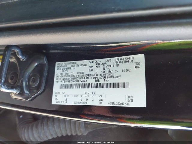 2016 FORD F-150 1FTEW1EGXGKF84941 Photo 8