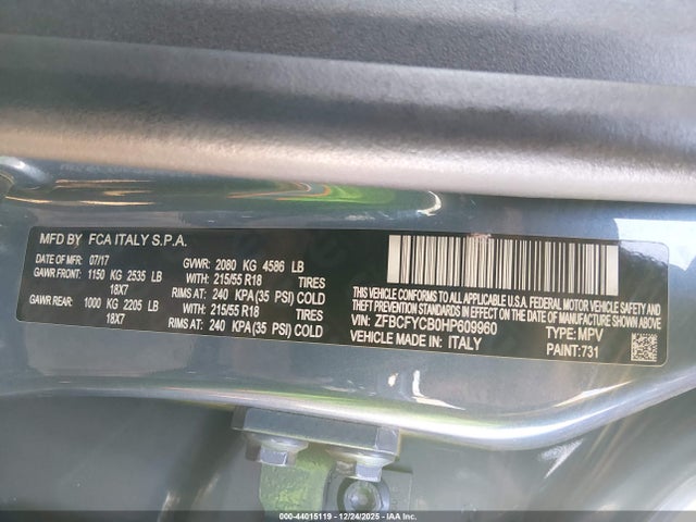 2017 FIAT 500X ZFBCFYCB0HP609960 Photo 8