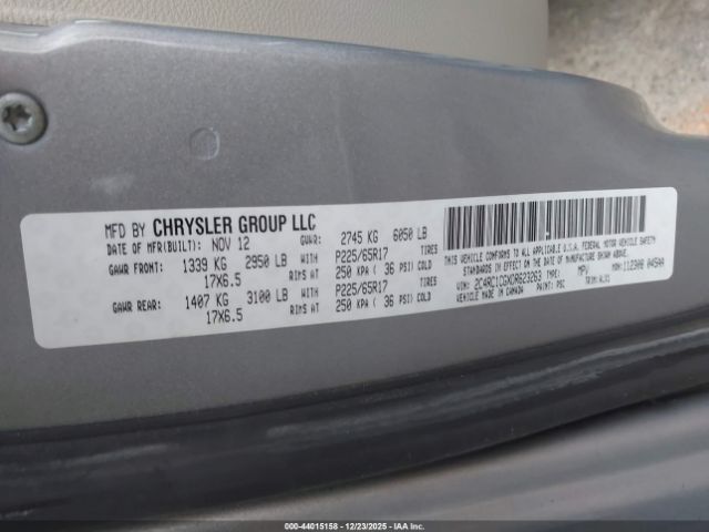 2013 CHRYSLER TOWN & COUNTRY 2C4RC1CGXDR623263 Photo 8