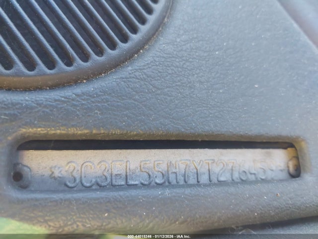 2000 Chrysler Sebring Jxi მანქანა იყიდება აუქციონზე, vin: 3C3EL55H7YT276459, აუქციონის ნომერი: 44015246