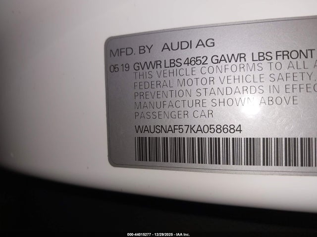 2019 AUDI A5 WAUSNAF57KA058684 Photo 8