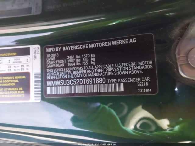 2013 MINI HARDTOP WMWSU3C52DT691880 Photo 8