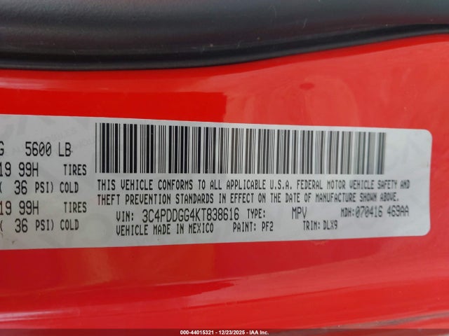 Dodge Journey Crossroad Awd 2019 3C4PDDGG4KT838616 Image 25