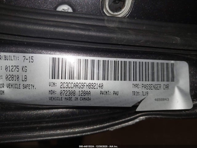 Aukcja sprzedaży 2015 Chrysler 300 Limited, vin: 2C3CCARG9FH892140, numer aukcji: 44015324