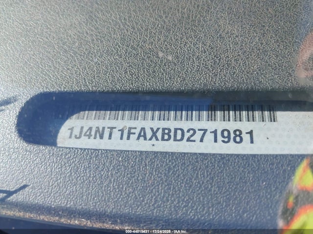 Продаж на аукціоні авто 2011 Jeep Compass, vin: 1J4NT1FAXBD271981, номер лоту: 44015431