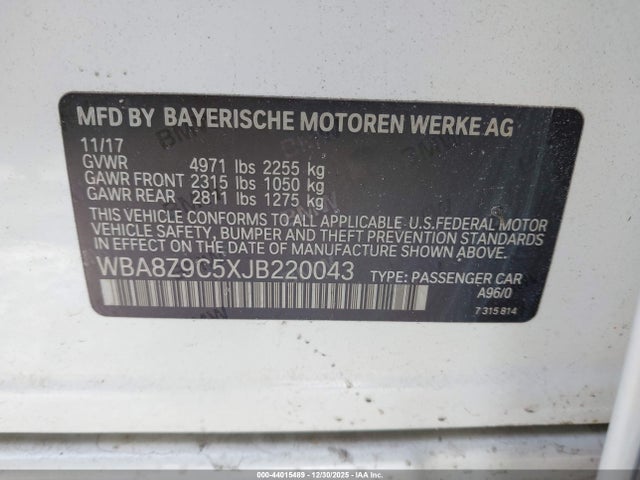 2018 BMW 330I GRAN TURISMO WBA8Z9C5XJB220043 Photo 8