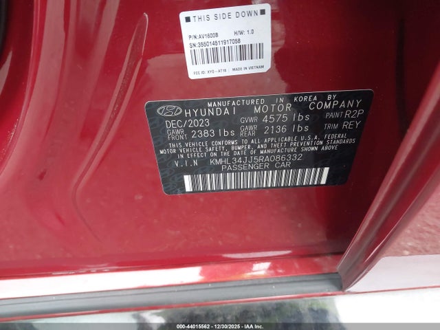 KMHL34JJ5RA086332 Hyundai Sonata Hybrid Sel