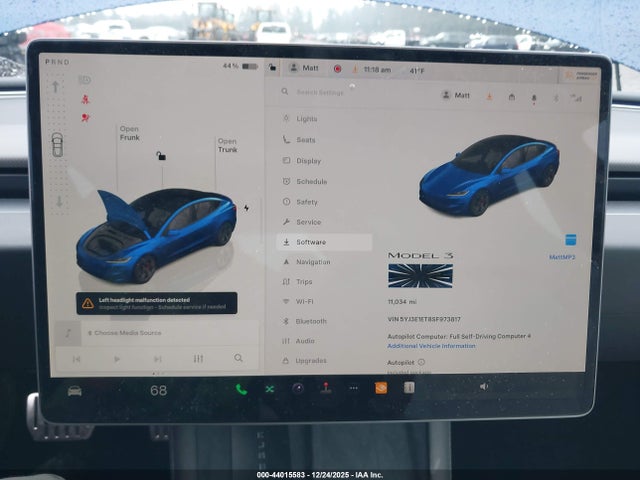 5YJ3E1ET8SF973817 Tesla Model 3 Performance