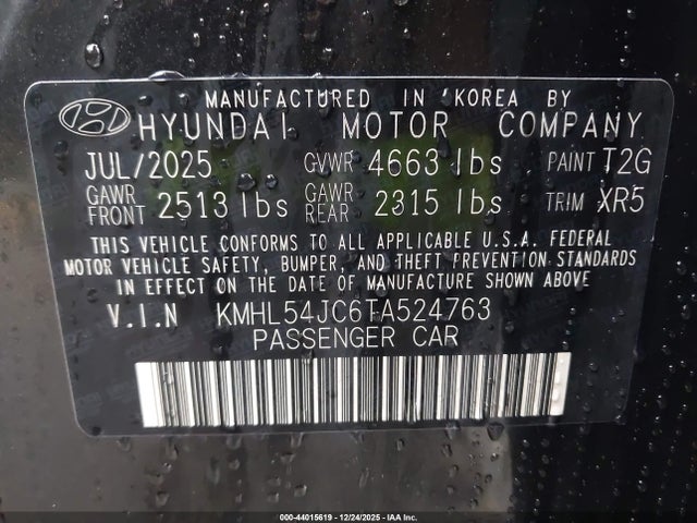 KMHL54JC6TA524763 Hyundai Sonata N Line