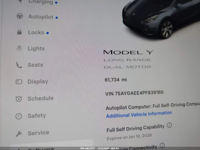 2023 TESLA MODEL Y 7SAYGAEE4PF839169 Photo 6