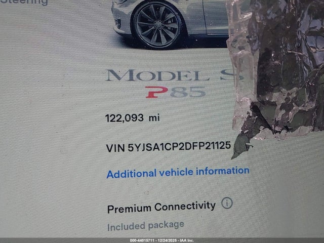 2013 TESLA MODEL S 5YJSA1CP2DFP21125 Photo 6