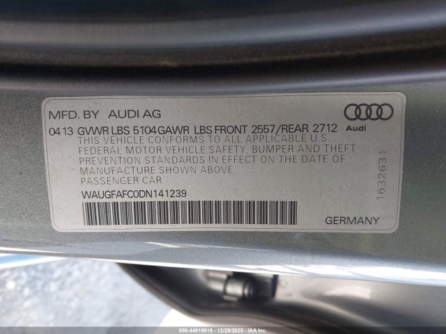 2013 AUDI A6 WAUGFAFC0DN141239 Photo 8