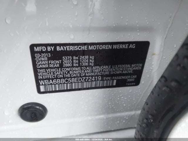 2014 BMW 640I GRAN COUPE WBA6B8C58EDZ72419 Photo 8