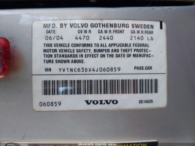 2004 VOLVO C70 YV1NC63DX4J060859 Photo 8