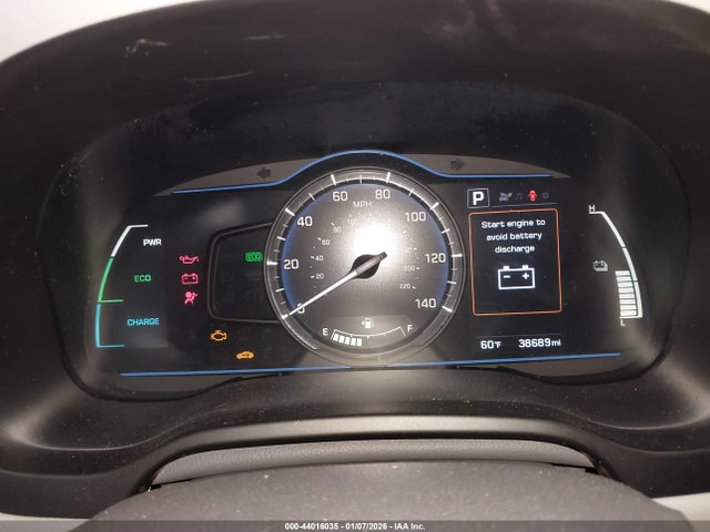 KMHC65LC8KU131313 Hyundai Ioniq Hybrid Blue