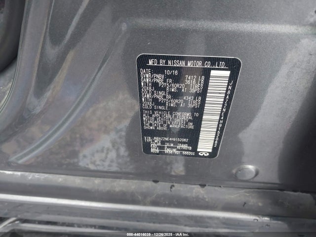 JN8AZ2NE4H9152062 Infiniti QX80