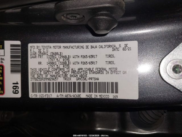 2021 TOYOTA TACOMA 3TMBZ5DN3MM029657 Photo 8