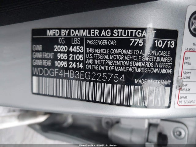 Mercedes-Benz C-Class 2014 WDDGF4HB3EG225754 Image 9