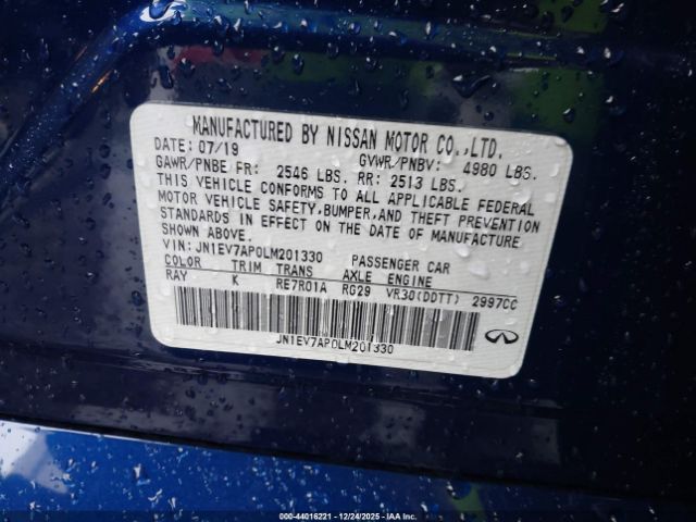 2020 INFINITI Q50 JN1EV7AP0LM201330 Photo 8