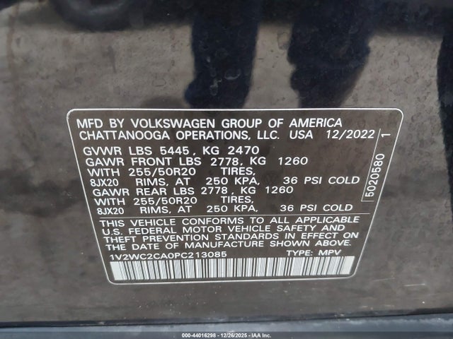 2023 VOLKSWAGEN ATLAS CROSS SPORT 1V2WC2CA0PC213085 Photo 8