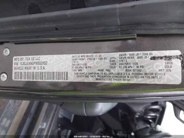 1C4GJXAN0PW653952 Jeep Wrangler 2-door Sport S 4x4