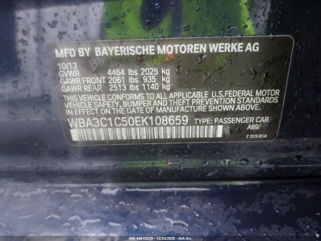 2014 BMW 328I WBA3C1C50EK108659 Photo 8